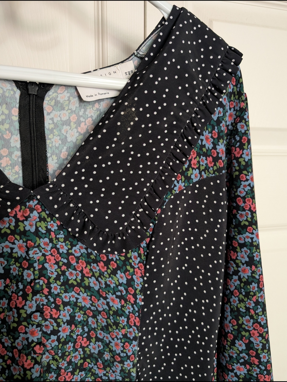 Cute ASOS Mixed Pattern Mini Dress - Picture 3 of 5